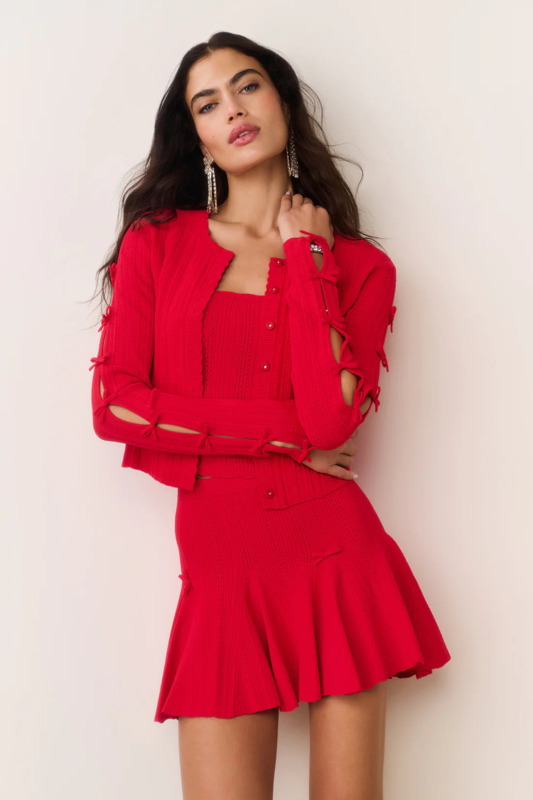 Zoriah Cardigan - Candy Apple