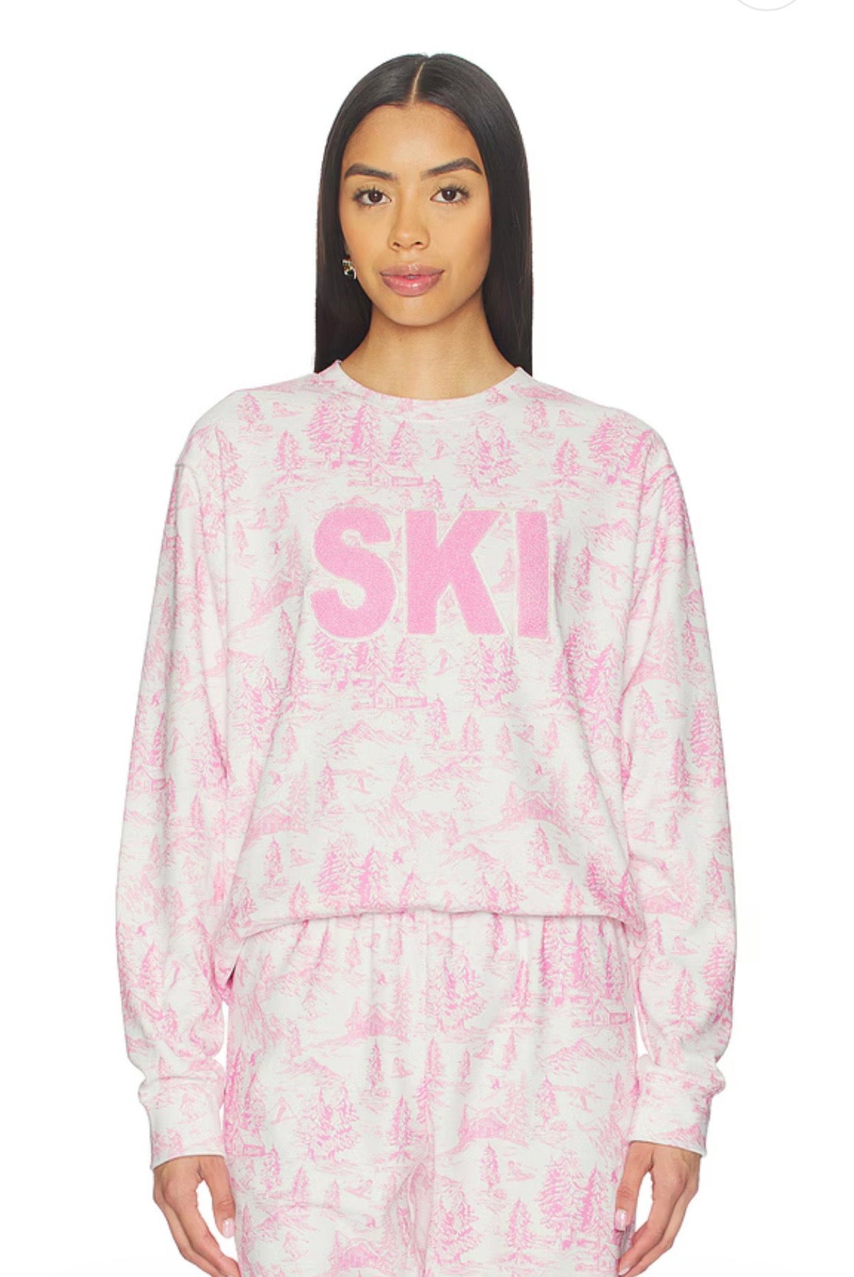 Cassia Top - Powder Pink Toile