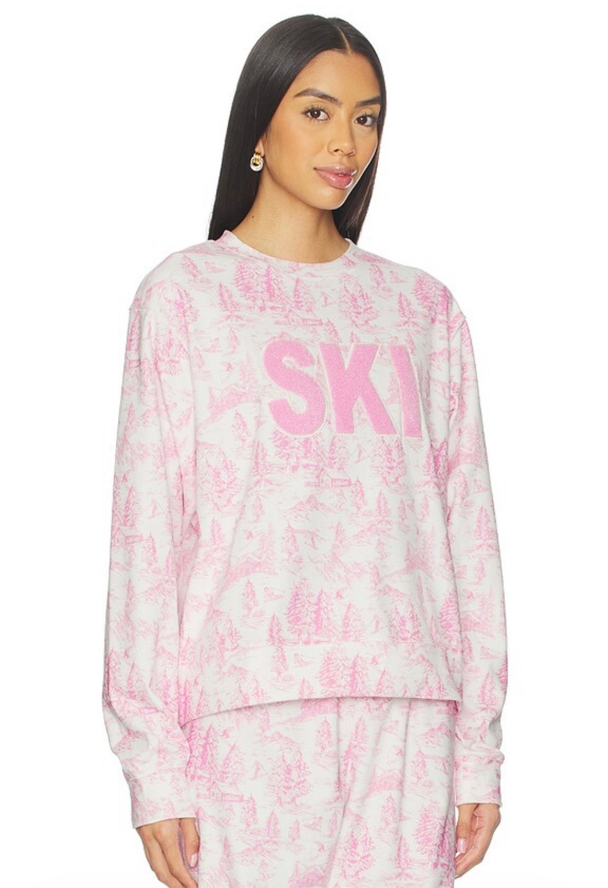 Cassia Top - Powder Pink Toile