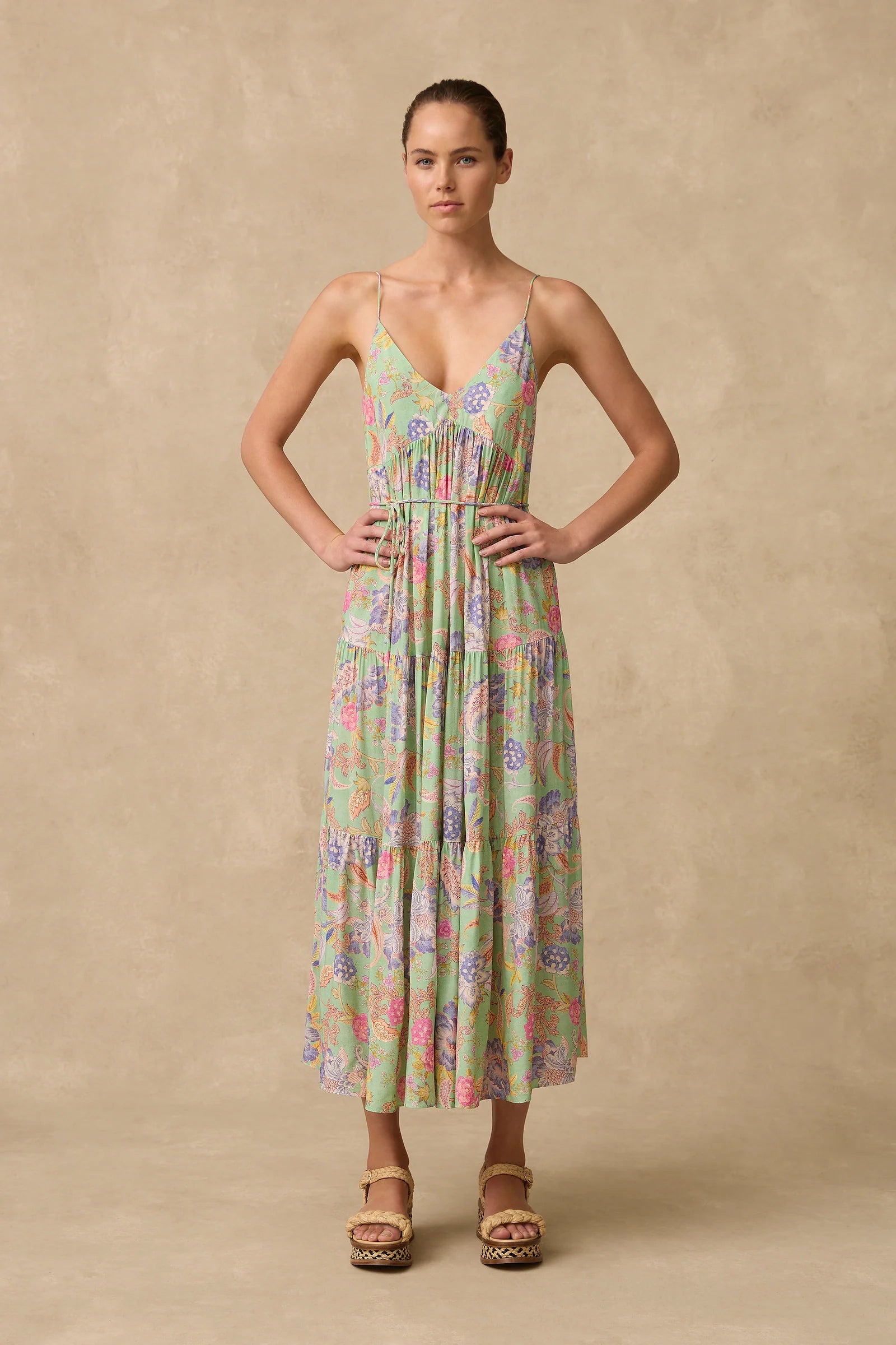 Jemma Tiered Midi Dress