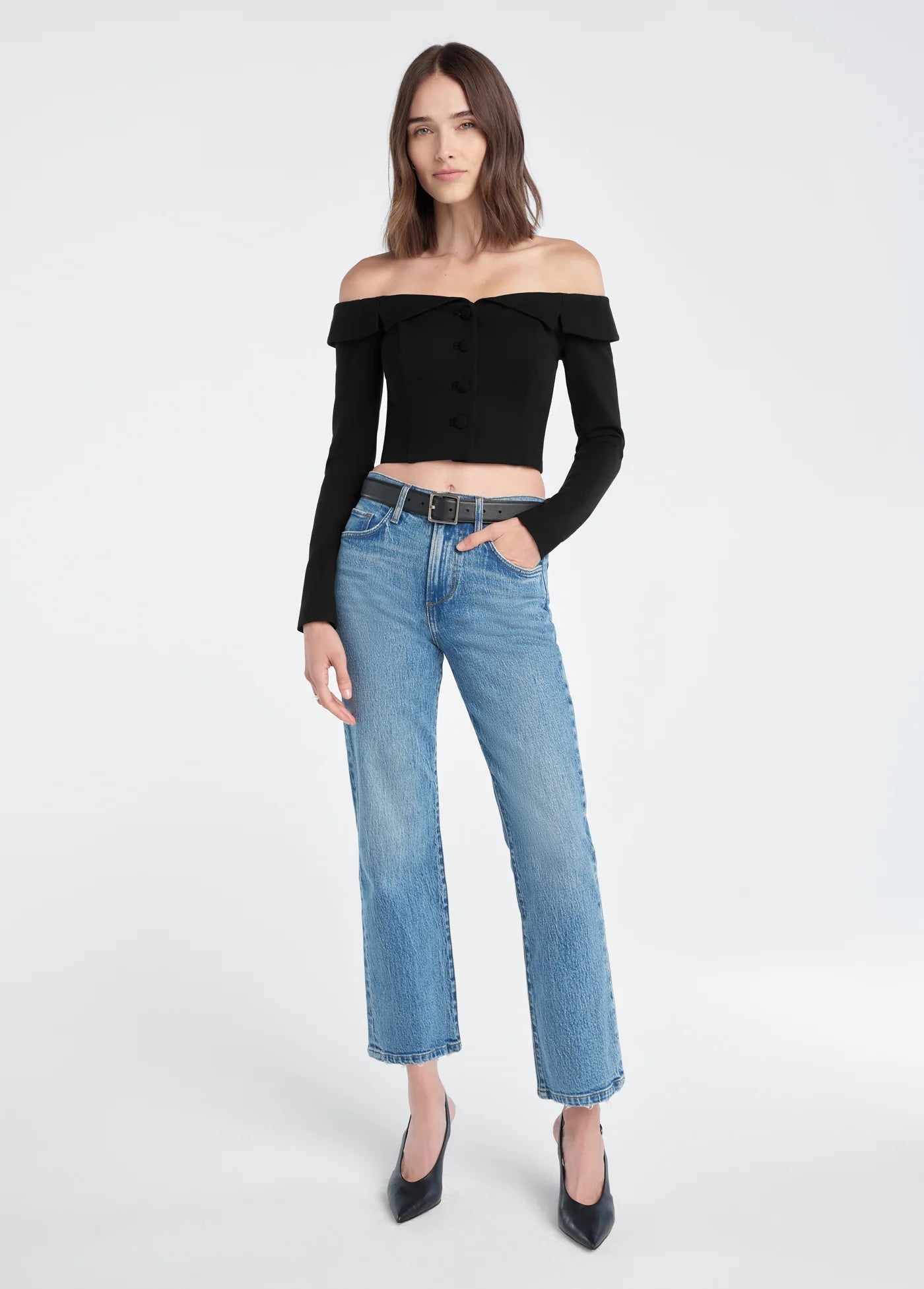 The Dot Mid Rise Straight Ankle