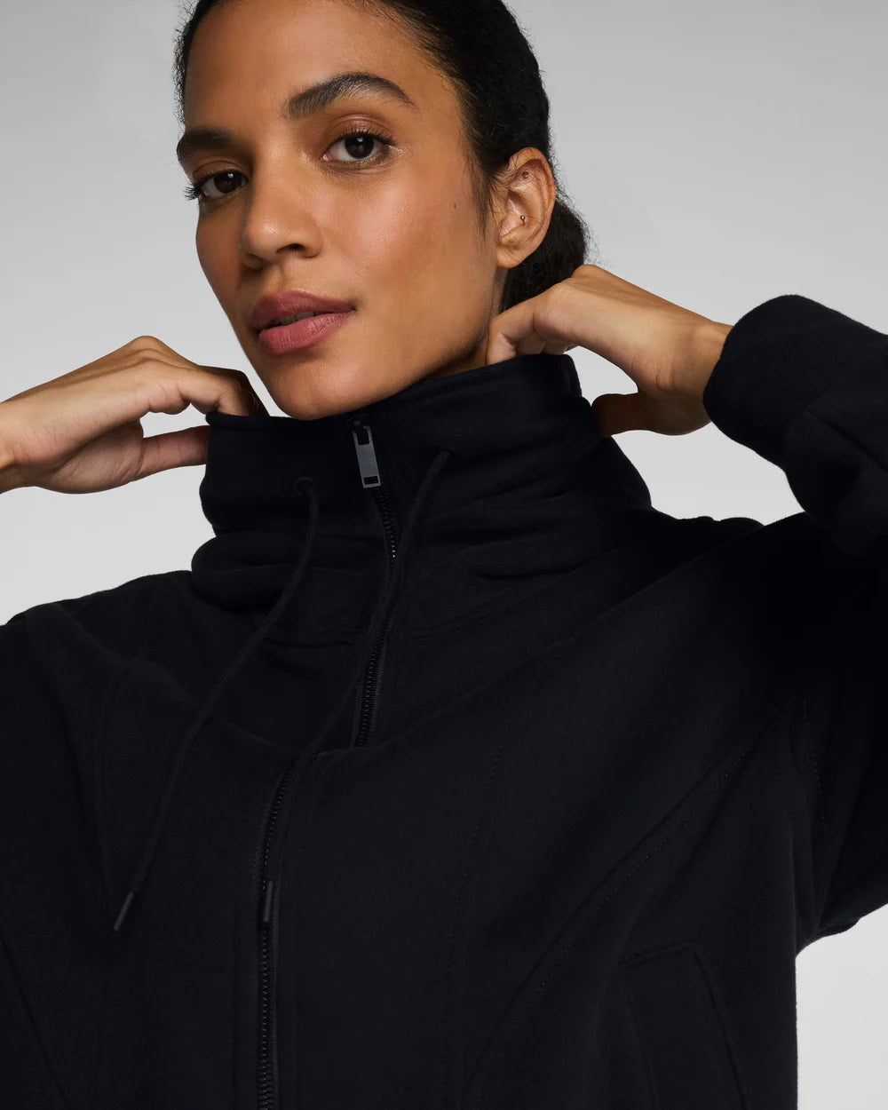 Spanx® Boostup Cotton Fleece Full Zip Hoodie