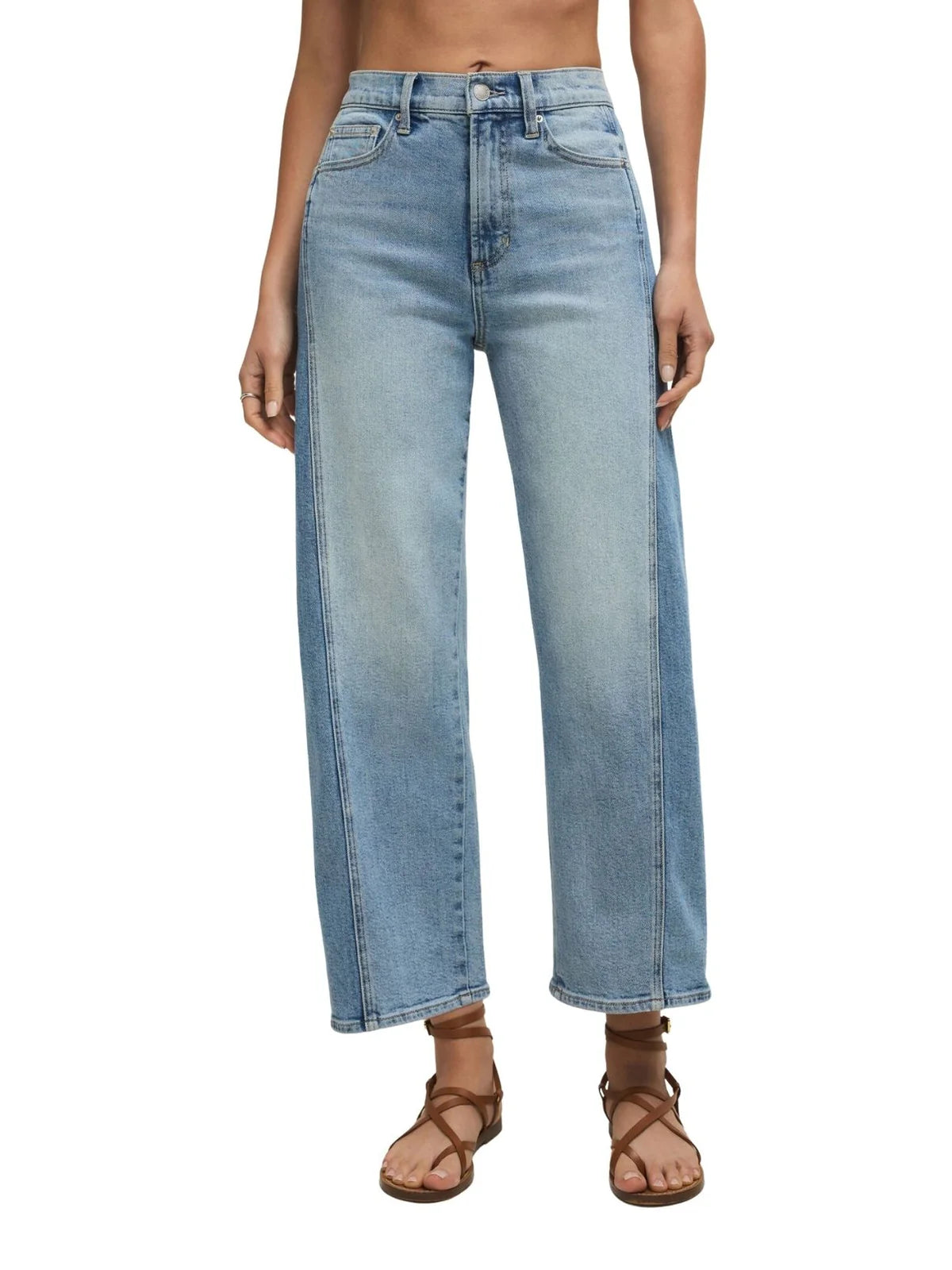 Luna High Rise Crop Bowed Utopia
