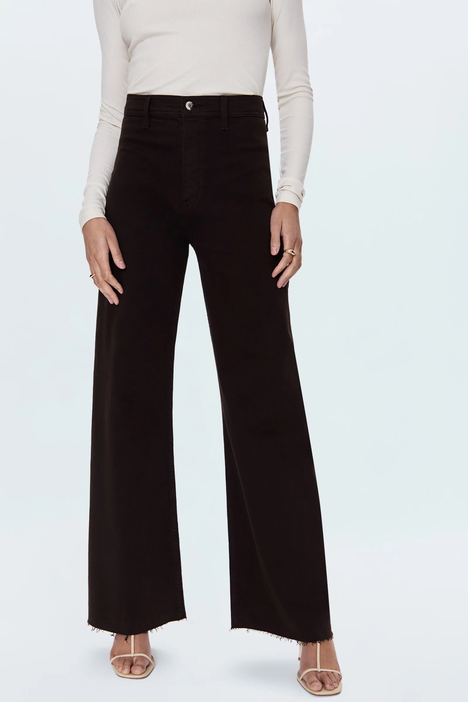 Penny High Rise Wide Leg Jean- Mocha