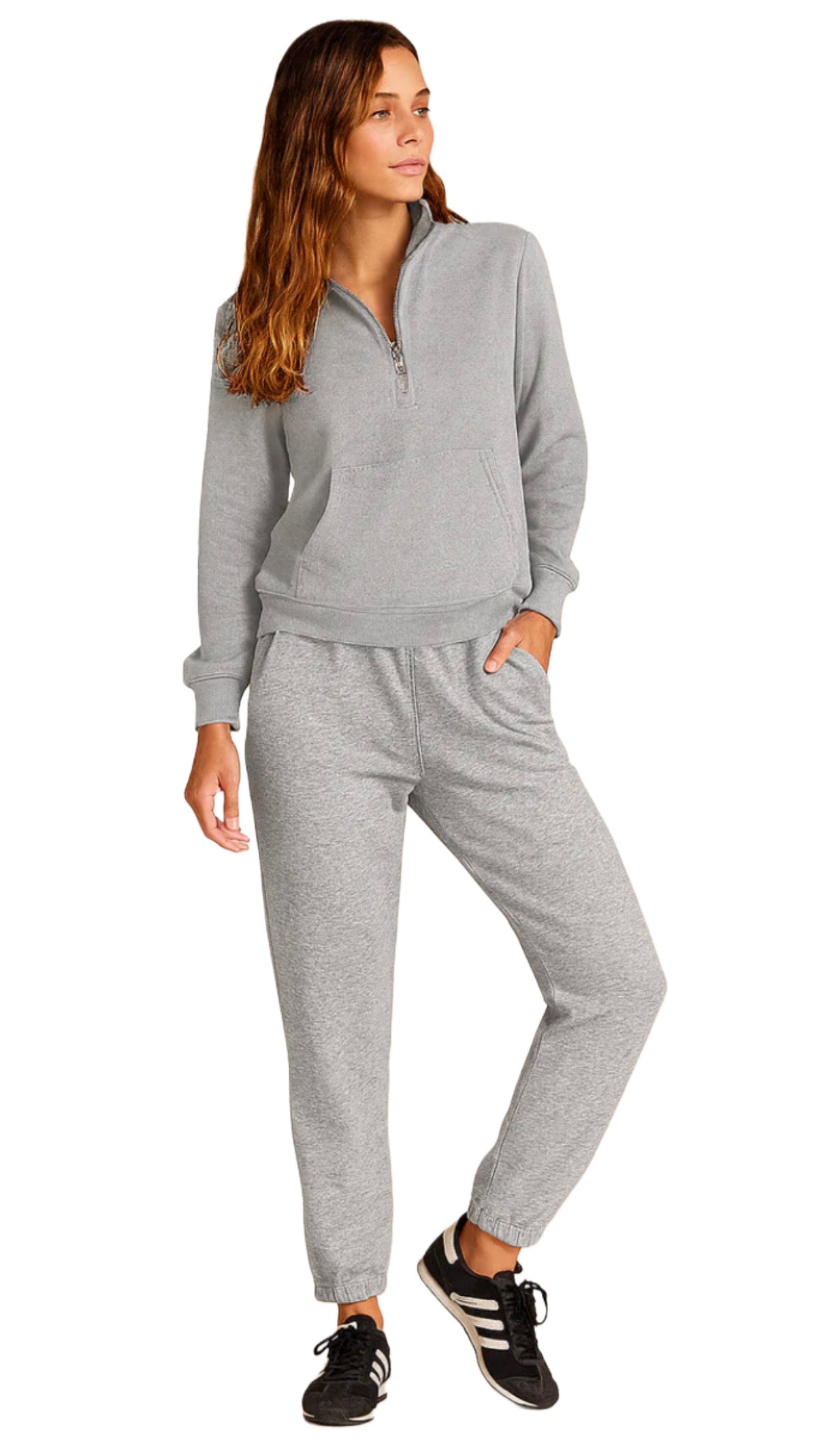 Button Jogger Pants - Grey