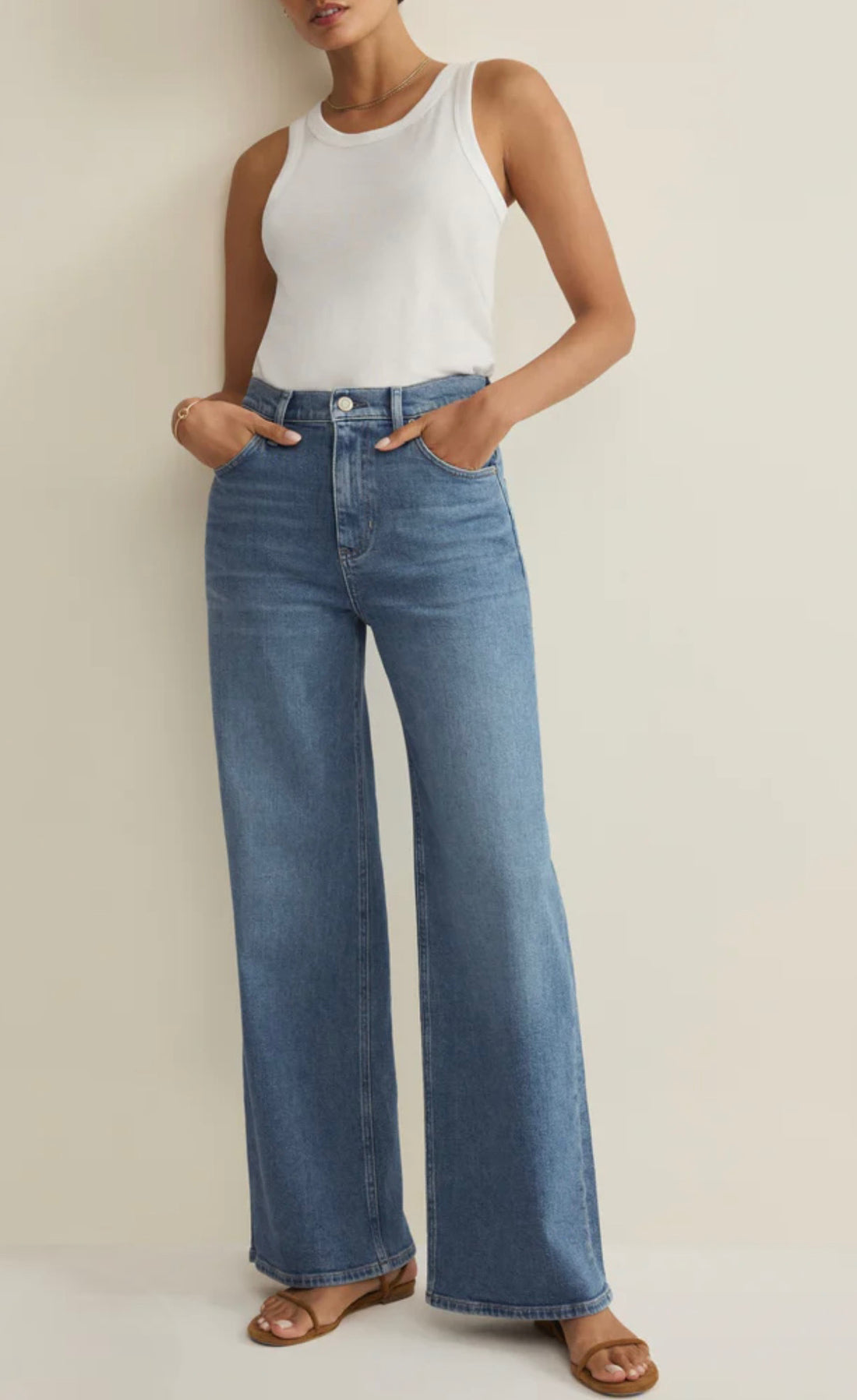 Nova High Rise Wide Leg - Fresca