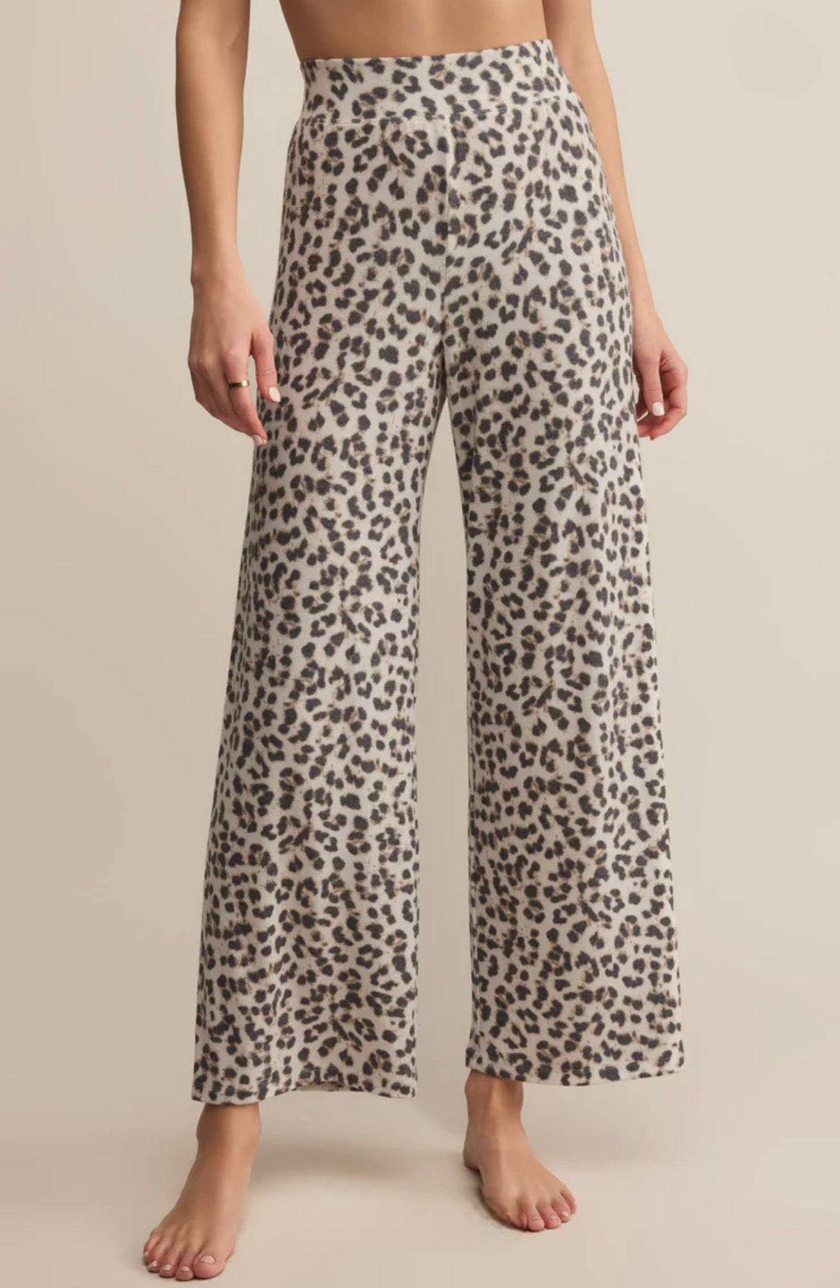 Luxe Leopard Pant - Champagne