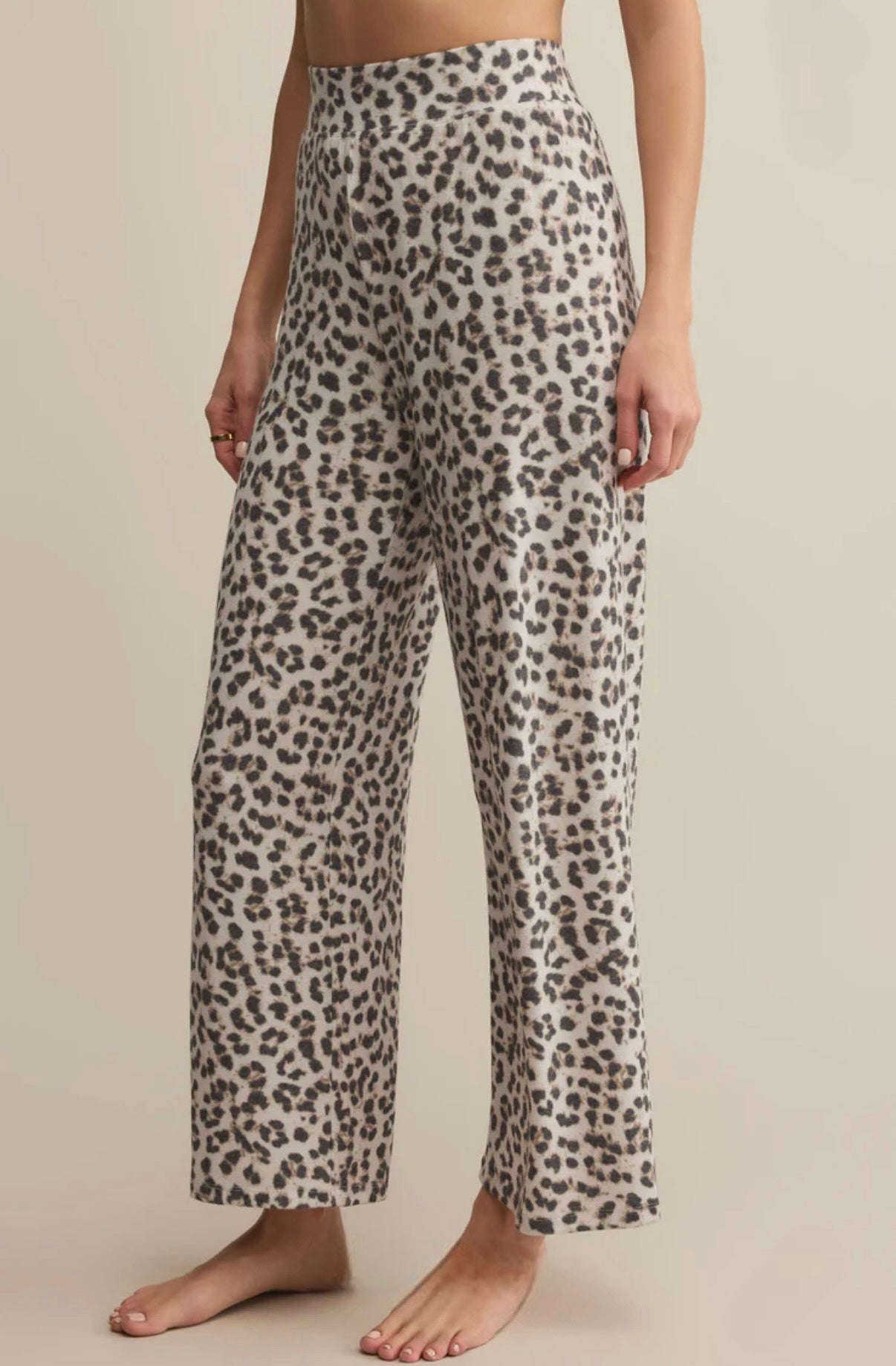 Luxe Leopard Pant - Champagne
