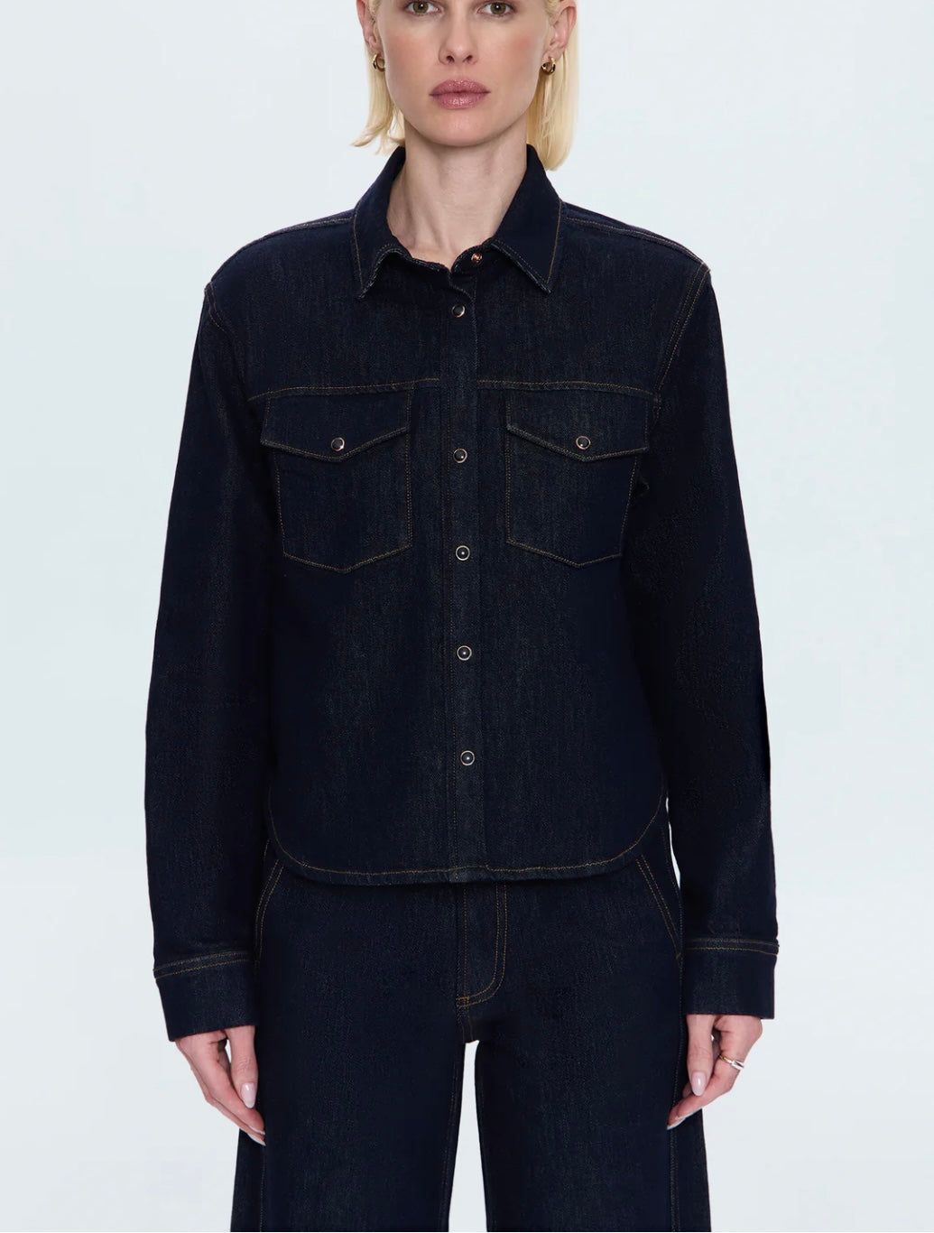 Thea Shrunken Rinse Shirt - Nightfall