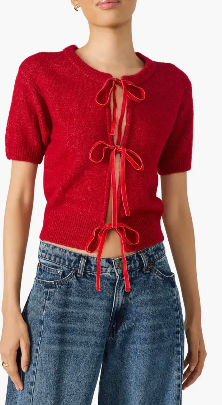 Sereia Cardigan - Dark Red