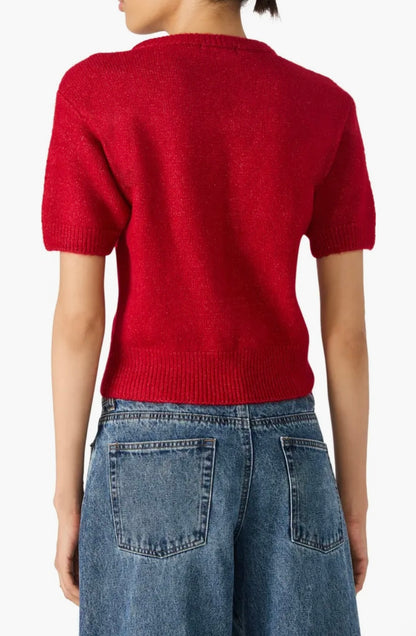 Sereia Cardigan - Dark Red