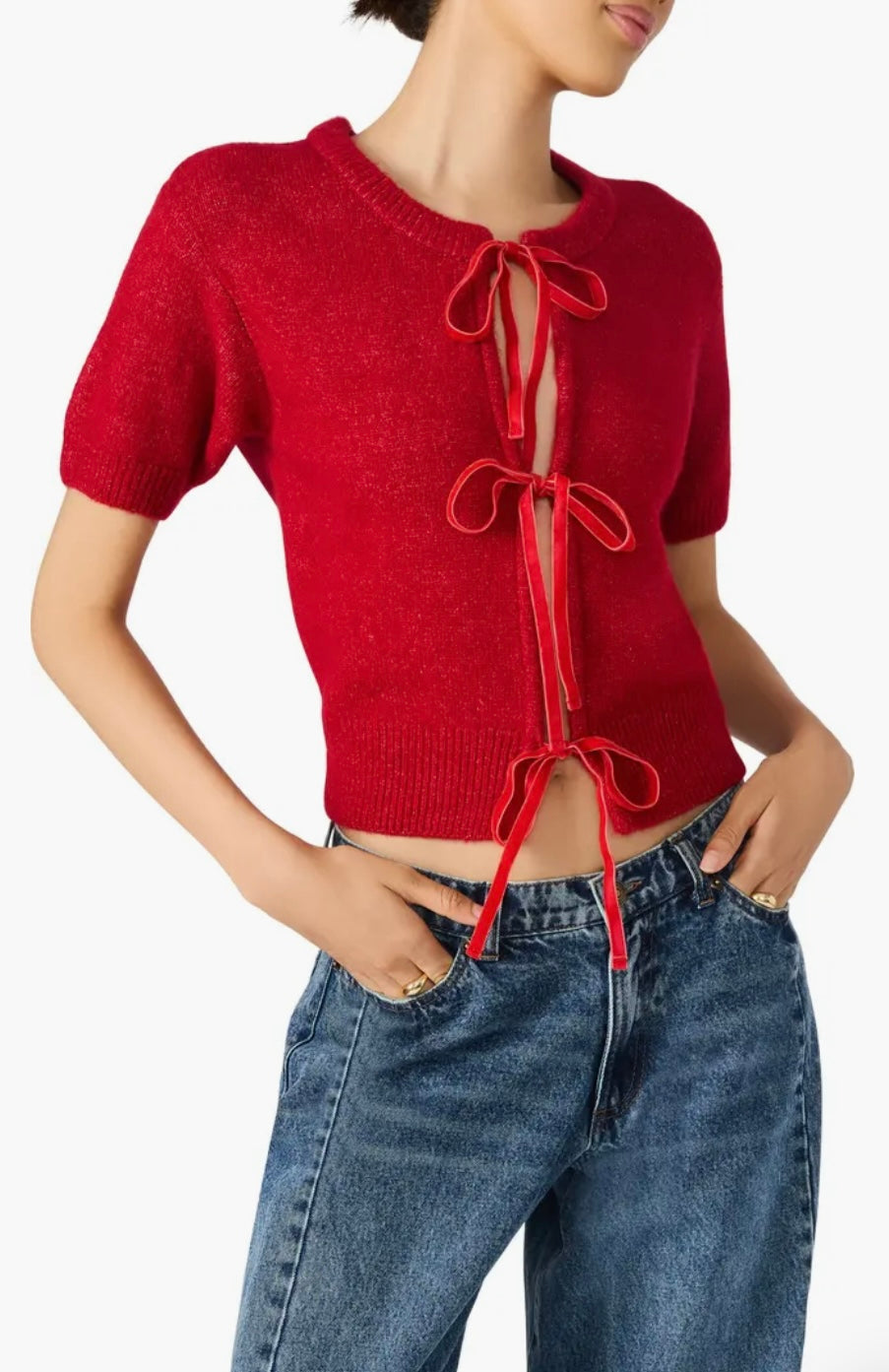 Sereia Cardigan - Dark Red