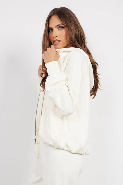 Bubble Hem Hood Jacket