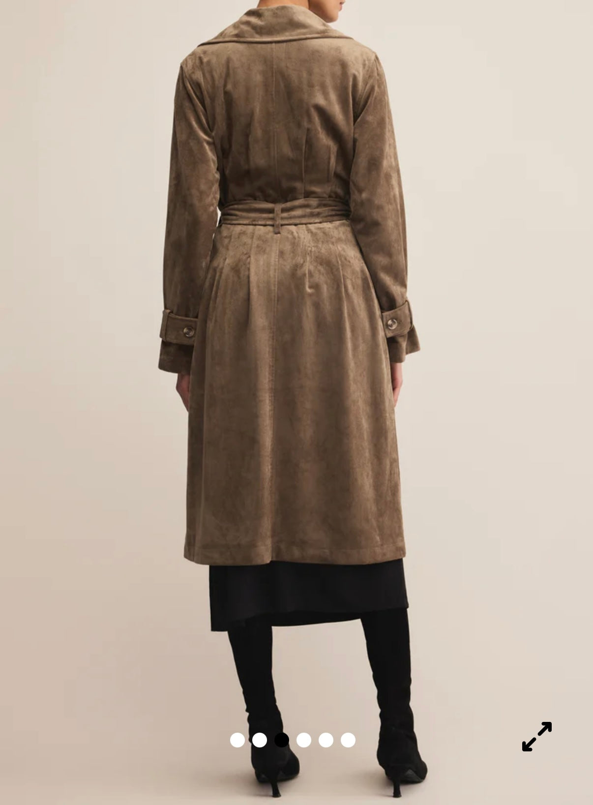 Dorain Suede Trench Coat Retreat