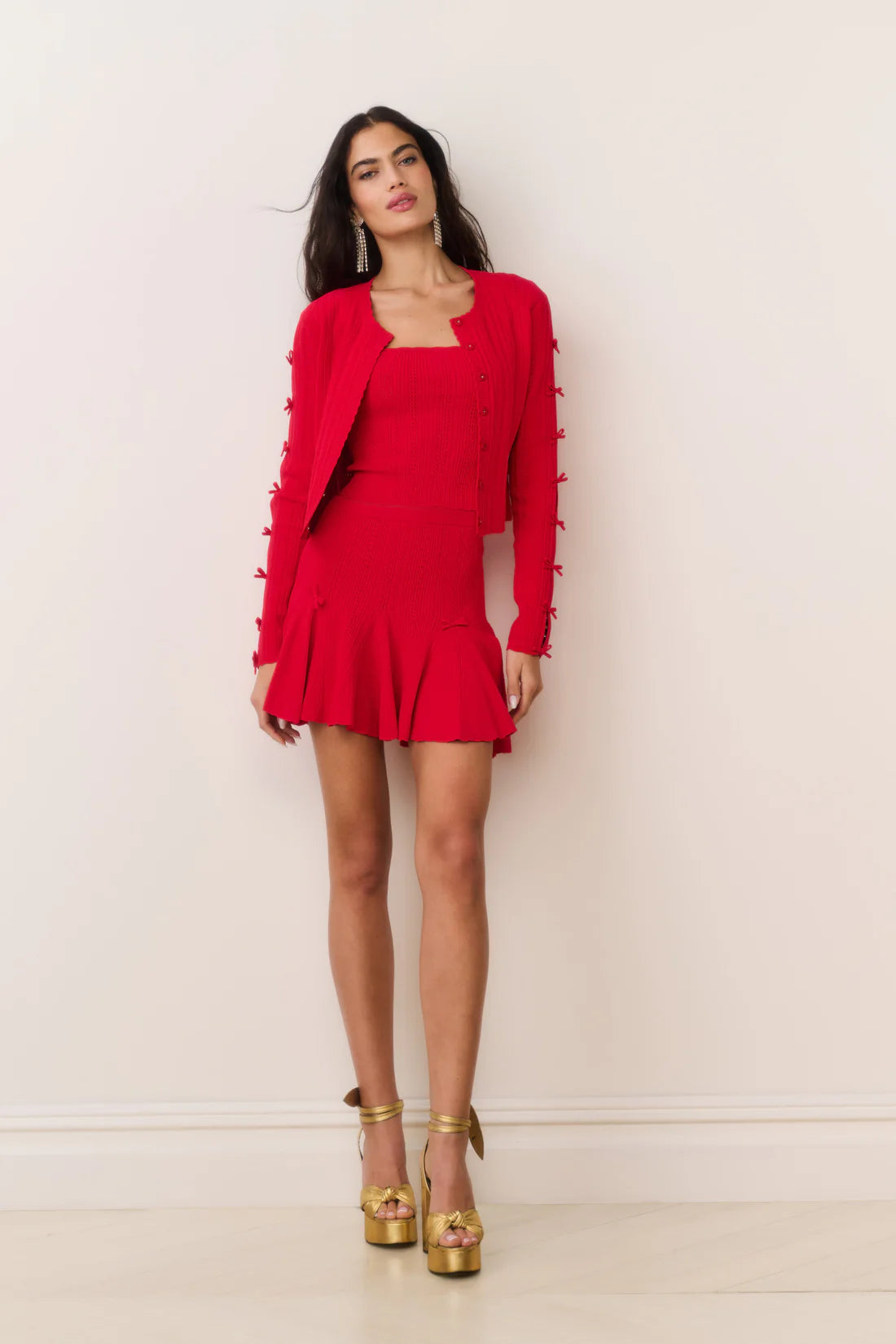 Zoriah Cardigan - Candy Apple