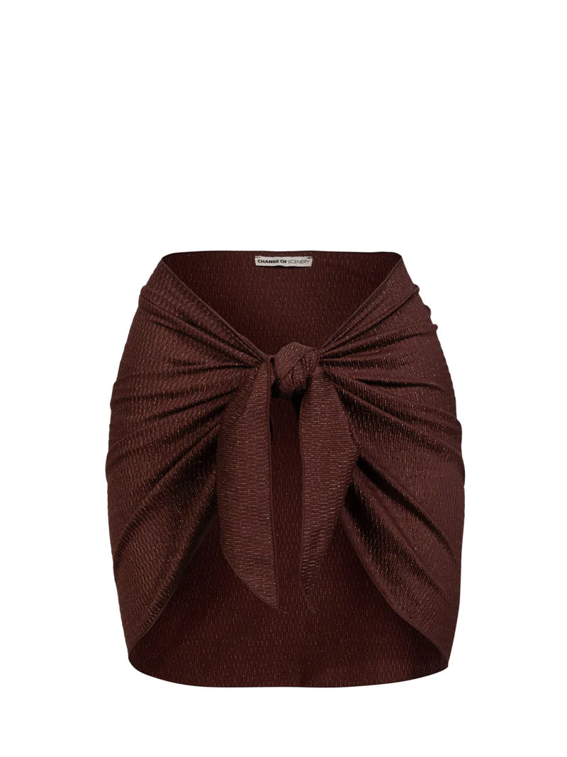 Liv Sarong in Cacao Metallic