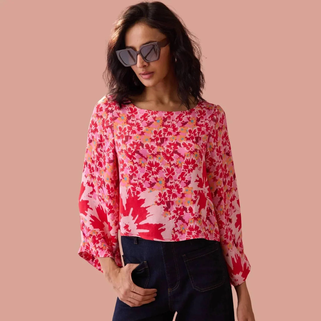 Peyton Blouse-Tara Sangria