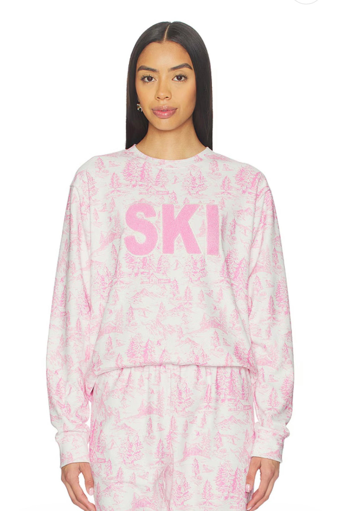 Cassia Top - Powder Pink Toile