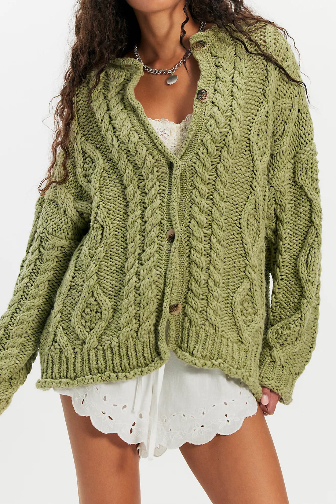 Opal Cardigan Iguana