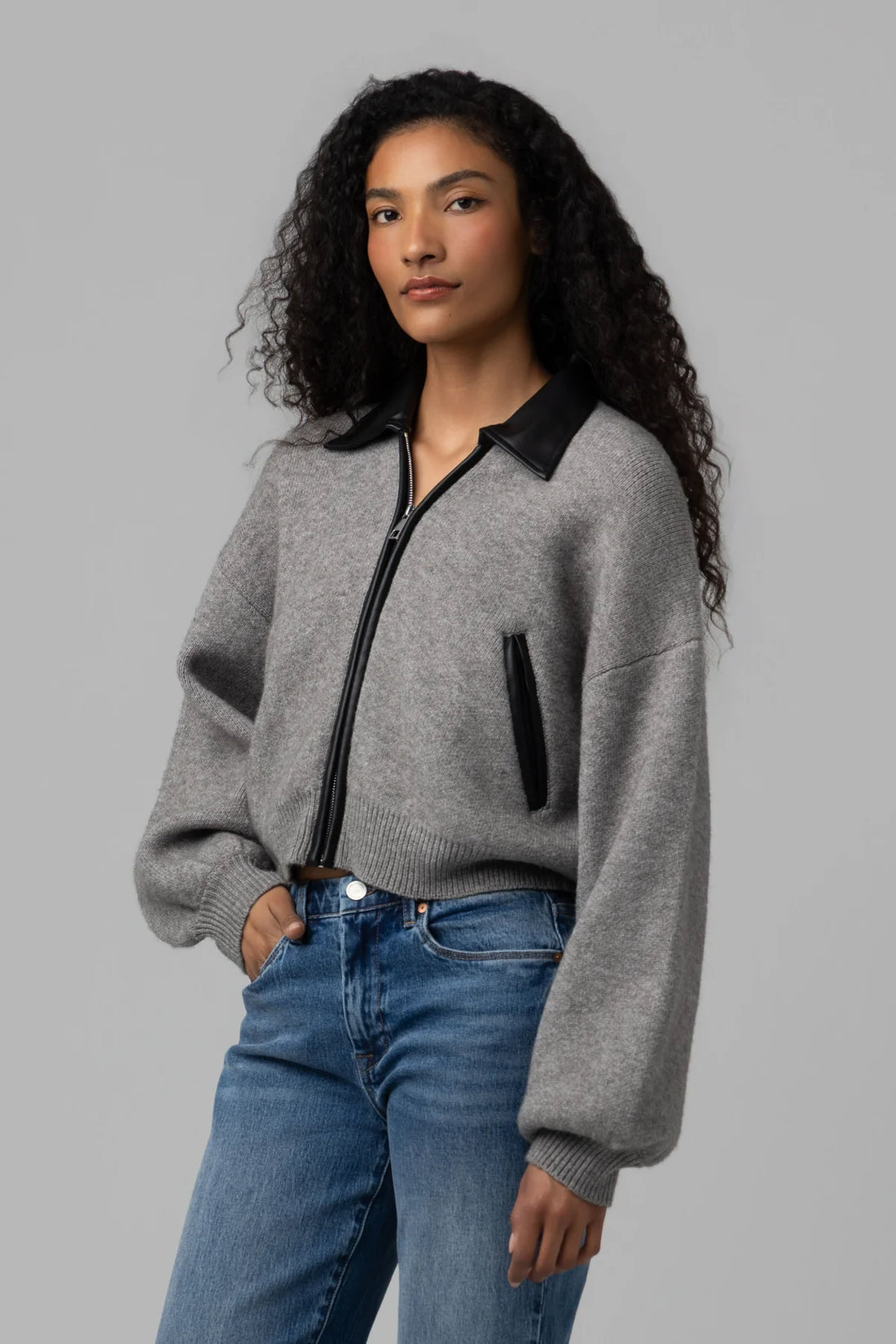 Sweater Bomber Jacket Power Play