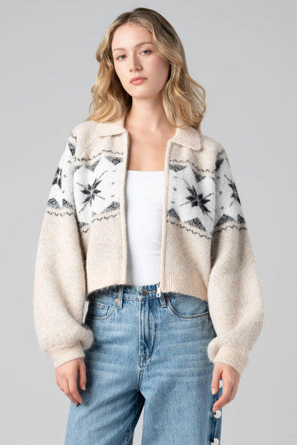 Sweater Sleeve Cropped Jacket Digital Detox