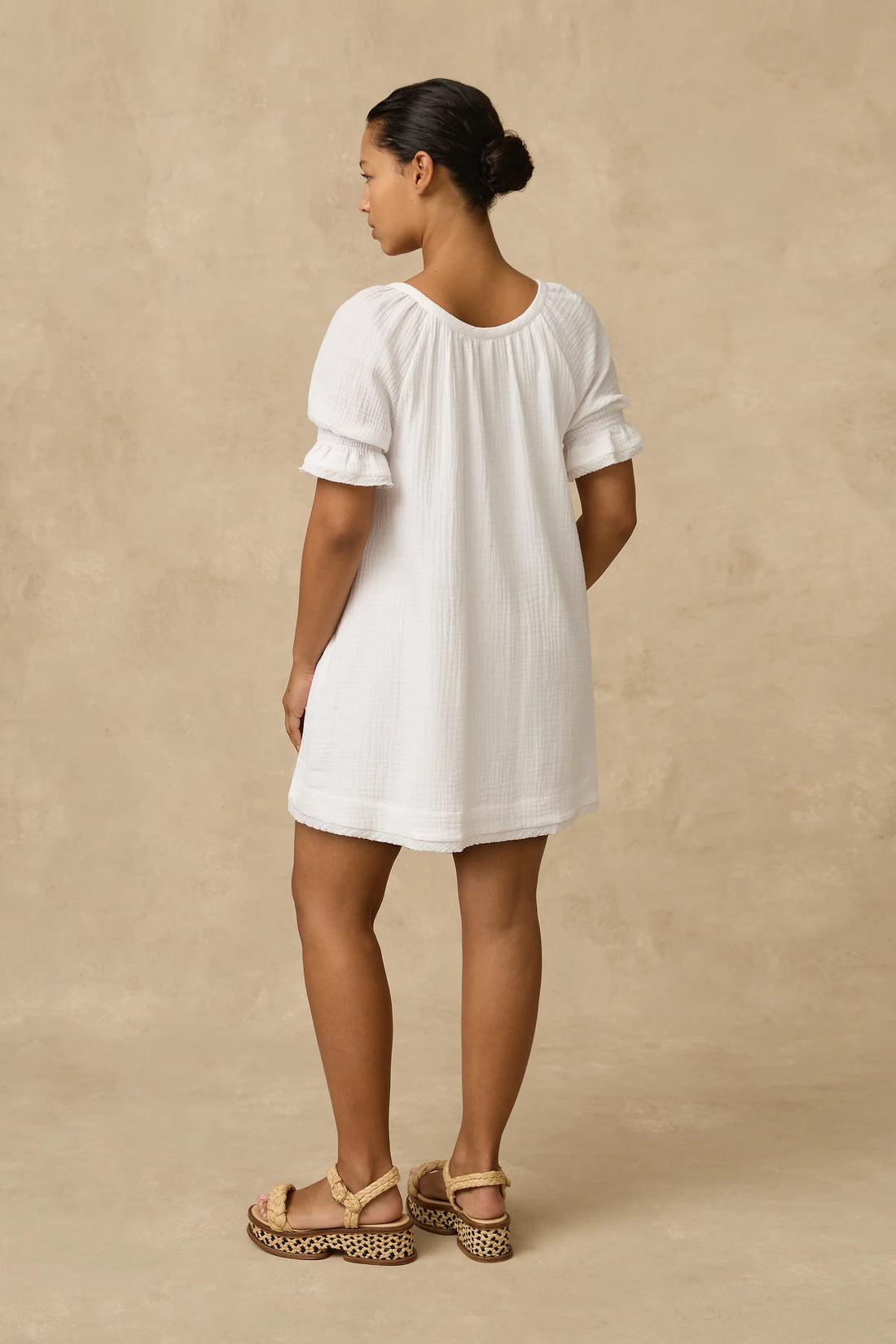 ML Seperate Double Cotton Mini Dress