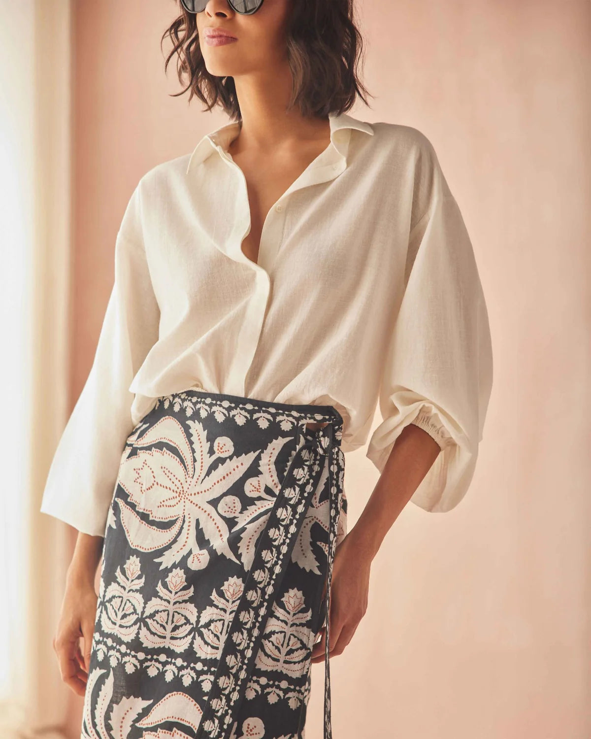 Nero Blouse Solid - Coconut