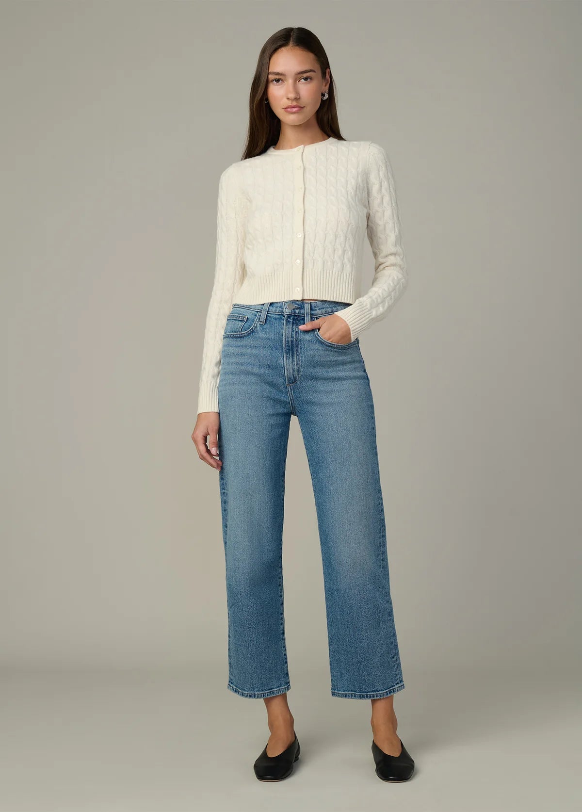 The Cable Dani Cashmere Cardigan