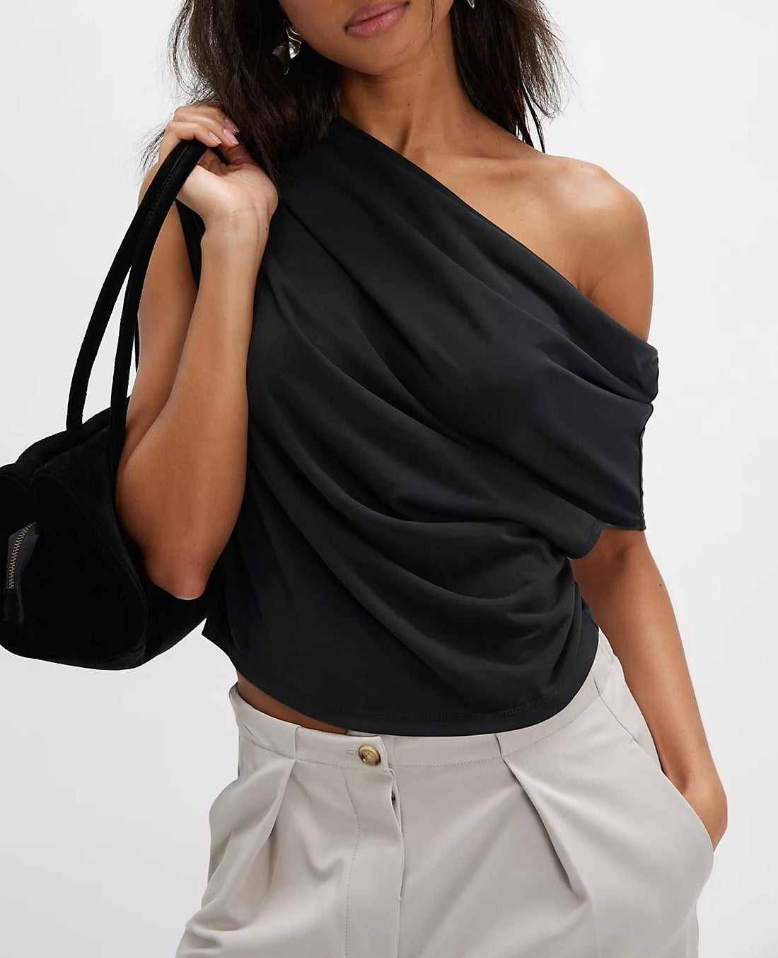 Blake Knit Top-Black
