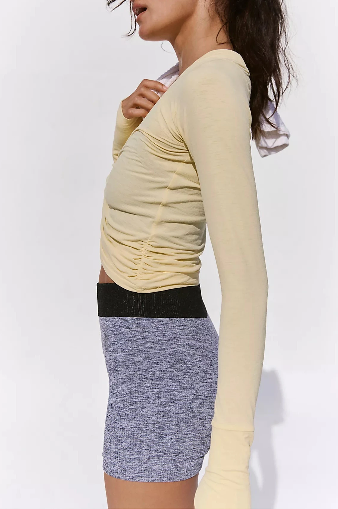 Tempo Ruched Long Sleeve -Sunlit Yellow