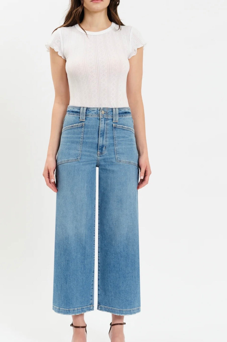 Valley Girl High Rise Patch Pocket Ankle