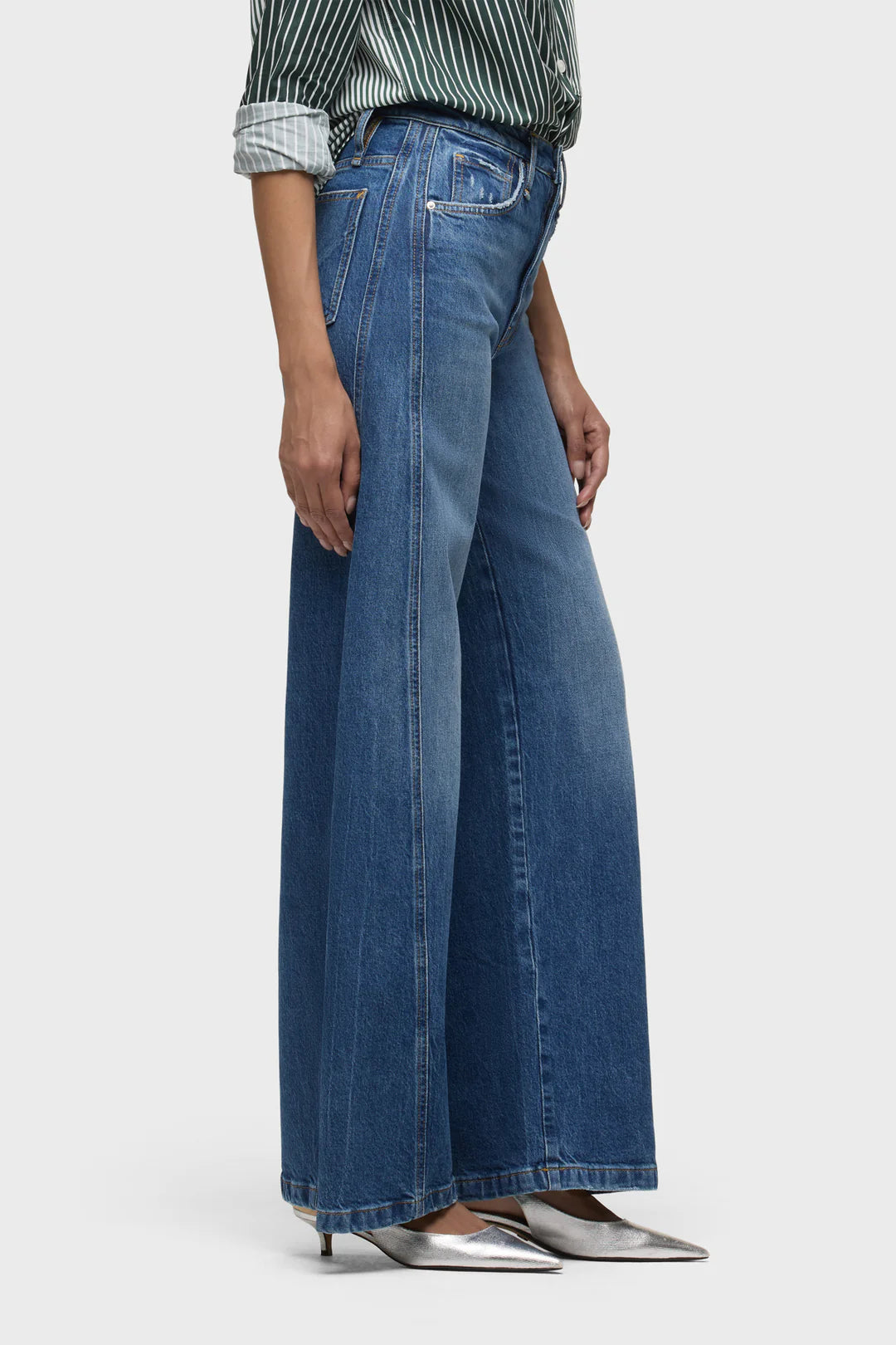 James High Rise Wide Leg with Seaming-Glee