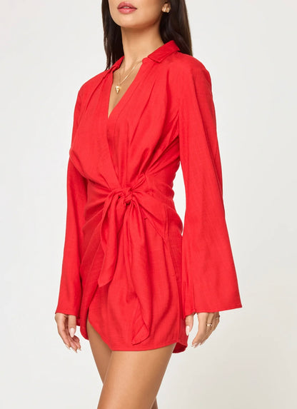 Las Palmas Dress - Flame