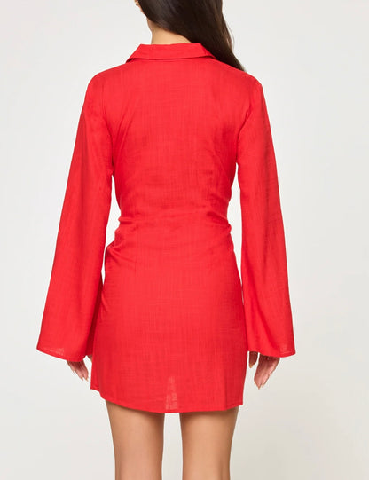 Las Palmas Dress - Flame