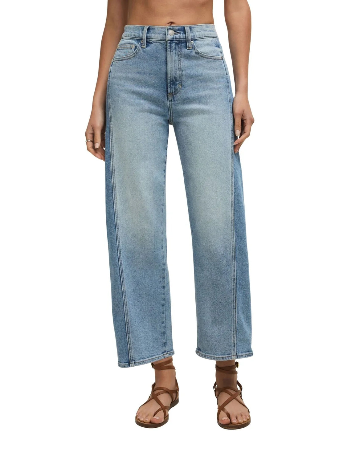 Luna High Rise Crop Bowed Utopia