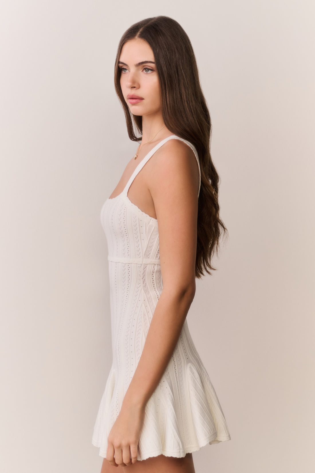 Tabatha Dress - White Tea