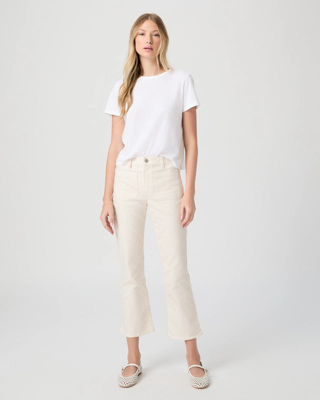 Mason Crop Boot W Rounded Patch Pocket - Tonal Stripe