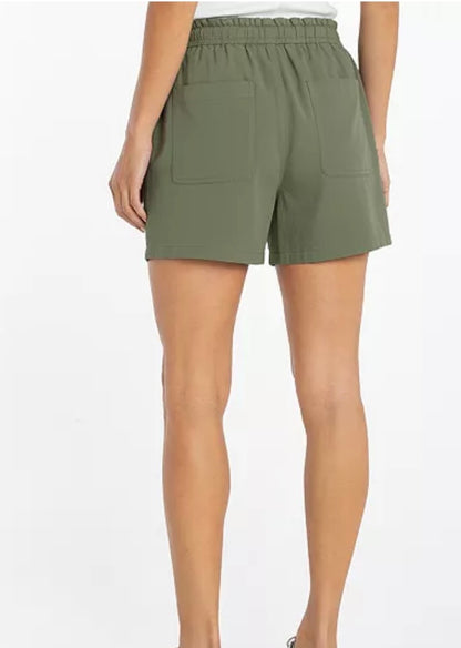 Pull On Tie Short - Martini Olive