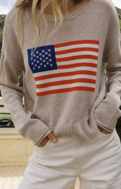 Sienna Patriot Sweater Natural Heather