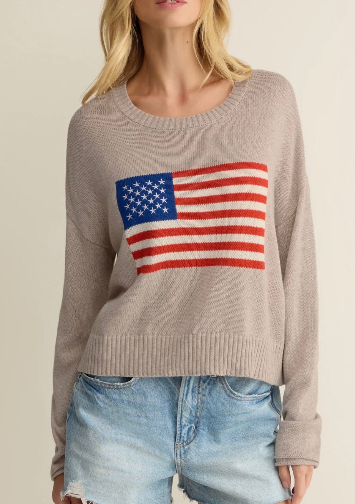 Sienna Patriot Sweater Natural Heather