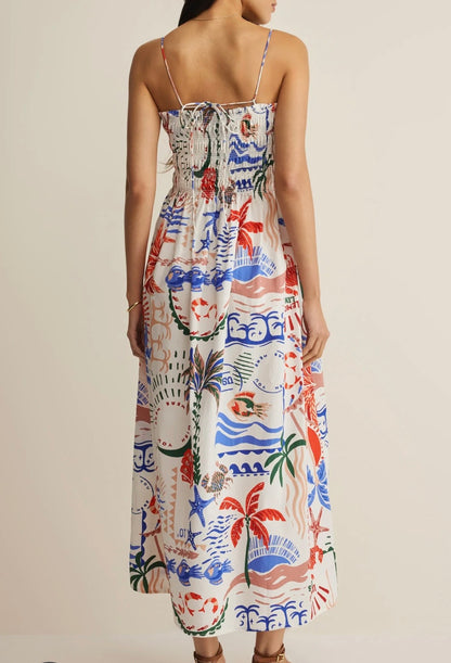 Cornelia Getaway Midi Dress Multi