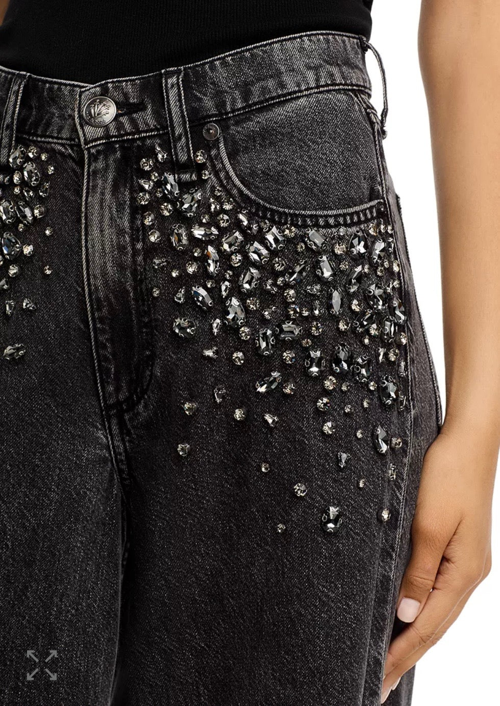 Sofie High Rise Full Wide Leg Jeans in Jewel