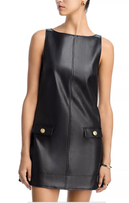 Dessa Faux Leather Dress