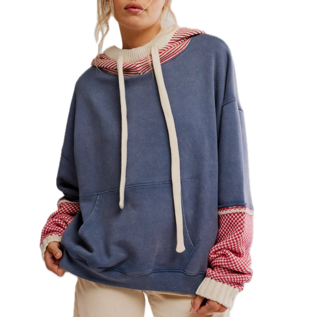 Snug Bonnet Sweatshirt - Indigo