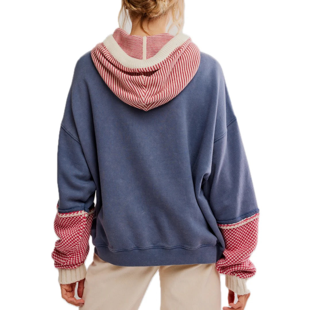 Snug Bonnet Sweatshirt - Indigo