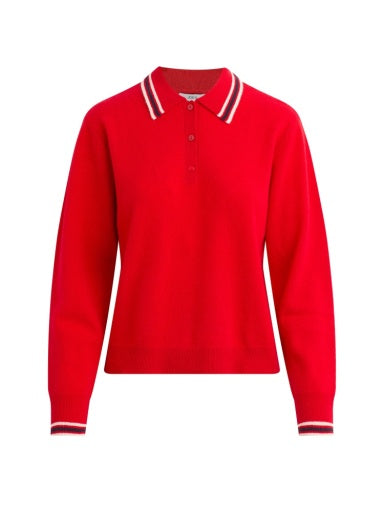 The Long Sleeve Cashmere Polo